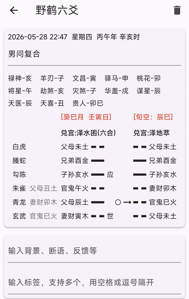 六爻案例男生问还能复合吗？插图